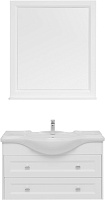 Aquanet Мебель для ванной Монте 85 подвесная белая матовая