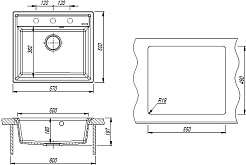 Florentina Мойка кухонная Консул 570 антрацит – фотография-4