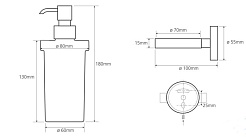Bemeta Дозатор жидкого мыла Omega 104109017 – фотография-2