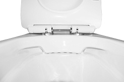 Azario Унитаз-компакт Frento AZ-2311 безободковый с бачком с сиденьем микролифт белый – фотография-12