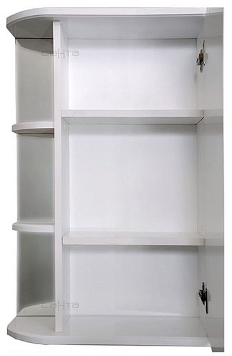 СанТа Зеркальный шкаф Волна 55 R свет – картинка-5