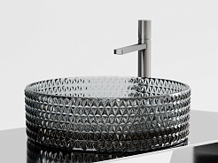 Ceramicanova Мебельная раковина Cristal 36 CN6060 чёрная – фотография-4