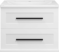 Misty Мебель для ванной Модерн 70 подвесная белая – фотография-4