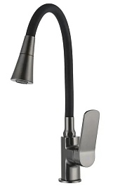 Frap Смеситель для кухни H62-9 F4462-9 оружейная сталь – фотография-1