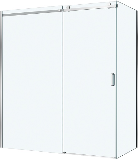 BelBagno Душевой уголок Soft Close-2 SOFT_CLOSE-2-AH-1-180/100-C-Cr 180x100 профиль хром стекло прозрачное – фото-1