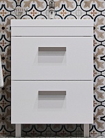 Velvex Тумба с раковиной Orlando 60 белая матовая