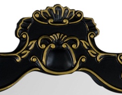 Demax Зеркало для ванной Афины 92 черное/золото – фотография-3