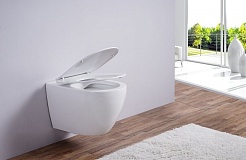 Esbano Унитаз Amapola-N подвесной безободковый белый – фотография-5