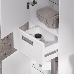 Volna Шкаф пенал Joli 40 белый – фотография-3