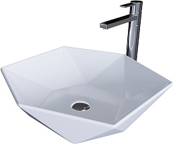 Grossman Раковина накладная 46 GR-3029 белая – фотография-1