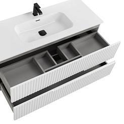 Cezares Тумба с раковиной Duet-N 120 подвесная CZR-8095-120 ясень белый софт – фотография-10