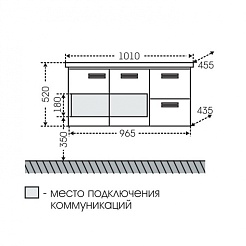 СанТа Тумба с раковиной Меркурий 100 – фотография-4