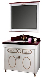 Водолей Мебель для ванной "Изабель 90" F-1 красная – фотография-1