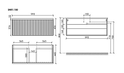 Sancos Тумба с раковиной Snob R 1.0 100 bianco раковина Element 101 CN7003 – фотография-6