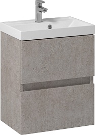 Водолей Мебель для ванной Best 50 подвесная белый камень – фотография-2