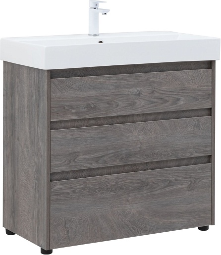 Aquanet Мебель для ванной Nova Lite 85 дуб рошелье – фотография-2