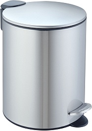 WeltWasser Ведро для мусора WW Betta MT 5L сталь матовая – фотография-1