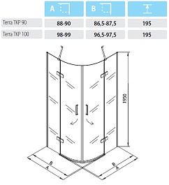 Kolpa San  Душевой уголок "Terra TKP 90" – фотография-3