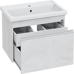 СанТа Мебель для ванной Уран 70 подвесная светлое дерево – фотография-6