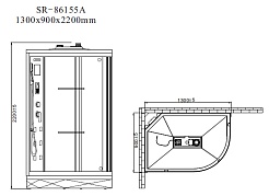 Orans Душевая кабина SR-86155AL – фотография-7