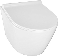 Azario Унитаз подвесной Nova AZ-2217 безободковый белый – фотография-3