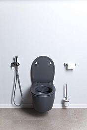 Allen Brau Унитаз подвесной Fantasy 4.11004.AN антрацит с крышкой 4.11005.AN – фотография-17