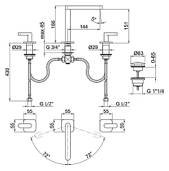 Webert Смеситель для раковины Living LV750202015 – фотография-2