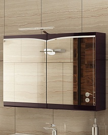  Зеркальный шкаф "Concorde 100" махагон – фотография-1