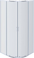 Aquatek Душевой уголок Ария 100x100 AQ ARI RO 10020CH профиль хром стекло прозрачное