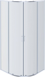 Aquatek Душевой уголок Ария 100x100 AQ ARI RO 10020CH профиль хром стекло прозрачное – фотография-1