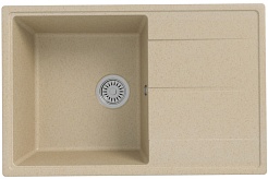 Teymi Мойка кухонная Hanna Smart 74 кварцевая бежевая матовая – фотография-1