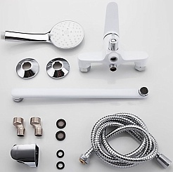 Frap Смеситель для ванны H45 F2245 белый/хром – фотография-5