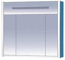 Misty Зеркальный шкаф Джулия 85 синий металлик – фотография-1