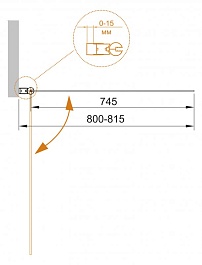 Cezares Шторка на ванну ECO-O-V-1-80/140-P-Cr-L – фотография-4