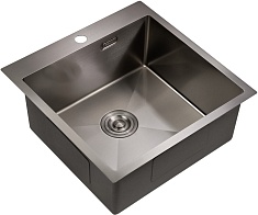 Milacio Мойка кухонная Denia 51 Steel вороненая сталь