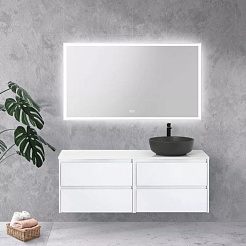 BelBagno Тумба с раковиной Kraft 120 подвесная Bianco Opaco столешница EK-120-AS-BL-R – фотография-2