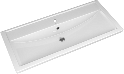 Бриклаер Тумба с раковиной Форест 100 подвесная белый/дуб золотой – фотография-5