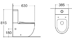 Aquatek Унитаз-компакт напольный Европа AQ2903-00 – фотография-2