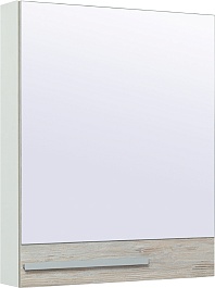 Runo Мебель для ванной Вудлайн 65 Nuovo скандинавский дуб/белая с зеркальный шкафом – фотография-9