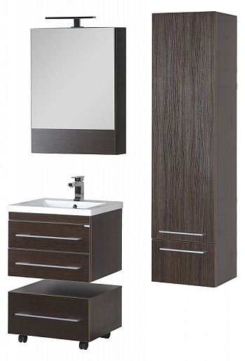 Aquanet Тумба подкатная "Нота 58" венге – фотография-8