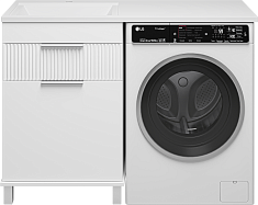 Brevita Тумба под раковину Enfida 60 под стиральную машину с б/к белая