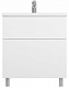 Am.Pm Мебель для ванной Gem 75 глянец белый, напольная, с 2 ящиками – картинка-21