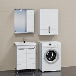 СанТа Зеркальный шкаф Родос 60 R белый – фотография-5