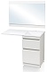 Style Line Тумба с раковиной Даллас 110 Люкс R, белая PLUS – картинка-27