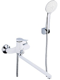 Frap Смеситель для ванны H45 F2245 белый/хром – фотография-1