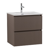 BelBagno Тумба с раковиной Uno mini 50 подвесная Бежевый матовый с раковиной BB-8099-3-50