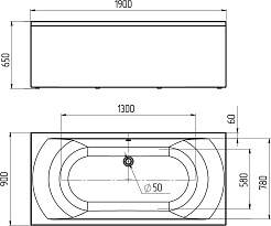 Marka One Акриловая ванна Esma MG 190x90 – фотография-5