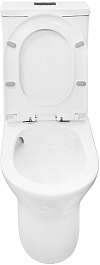 Azario Унитаз-компакт Tesoro AZ-8501 безободковый с бачком с сиденьем микролифт белый – фотография-7