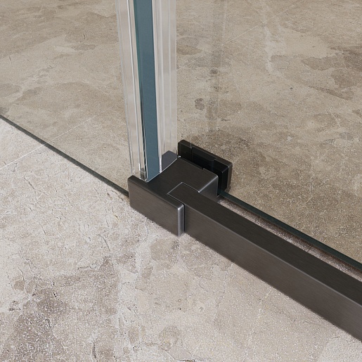 BelBagno Душевой уголок Soft Close-1 SOFT_CLOSE-1-AH-1-160/100-C-GM 160x100 профиль оружейная сталь стекло прозрачное – картинка-5