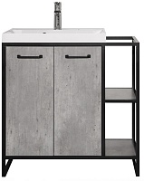 Style Line Тумба с раковиной Лофт Classic 60/80 L бетон